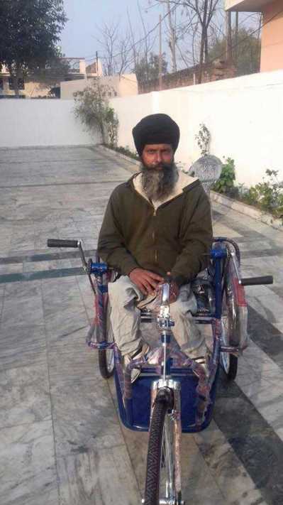 Distributed wheels chairs to Poor people