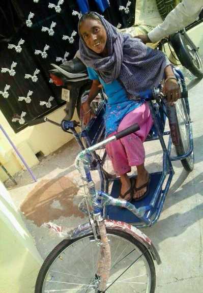 Distributed wheels chairs to Poor people